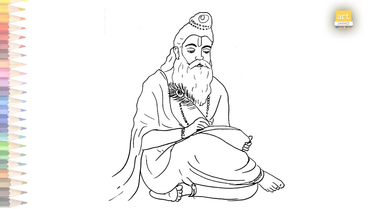 valmiki jayanti drawing