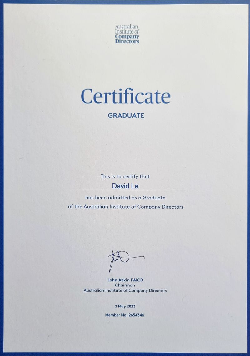 gaicd certificate