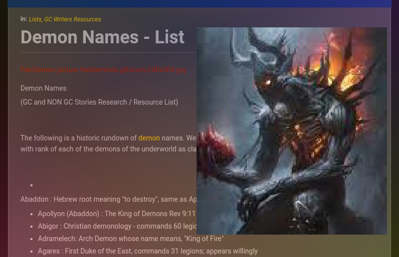 demon lord names