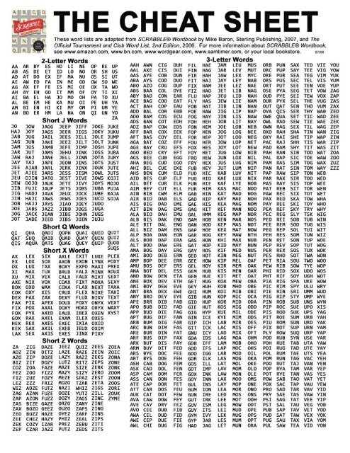 scrabble cheats