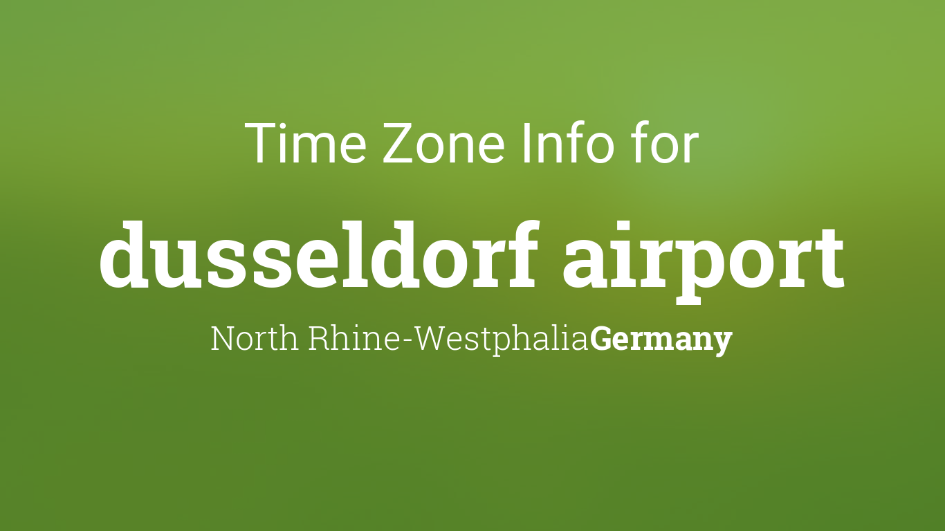 germany dusseldorf time zone