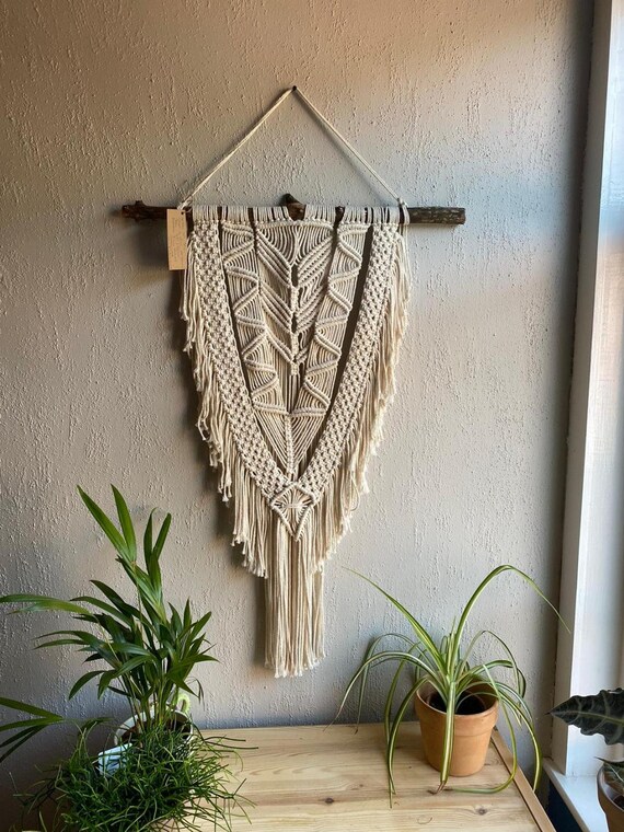 handmade macrame wall hanging