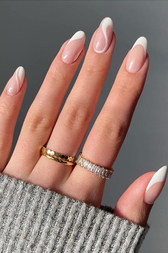 french tip acrylic nail ideas