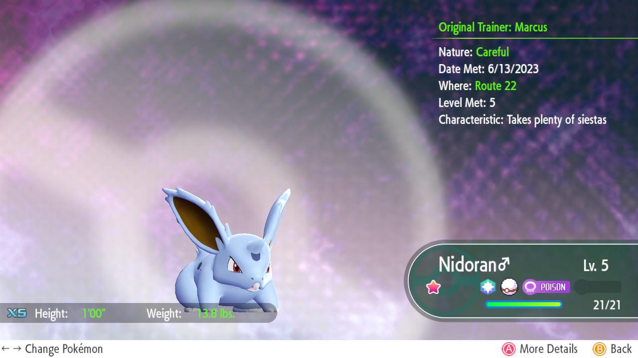 nidoran nature