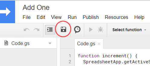 google sheets spin button