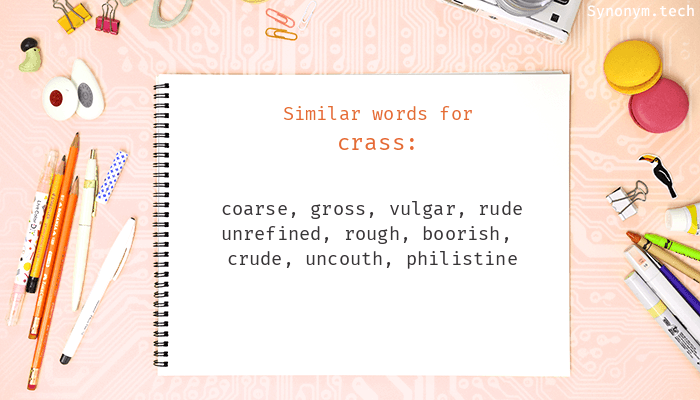 another word for crass