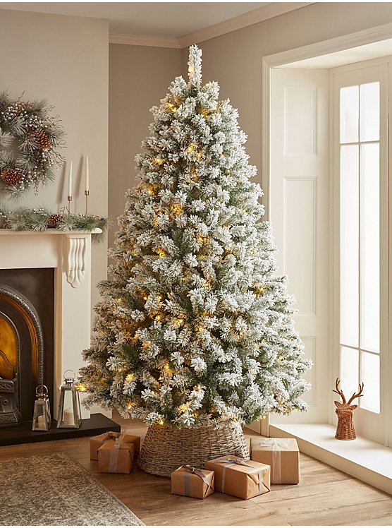 7-ft. pre-lighted christmas tree