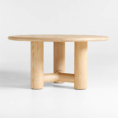 crate and barrel round dining table