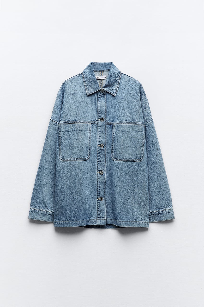 zara oversized denim jacket