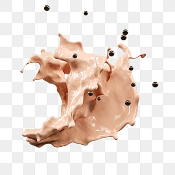 milk tea splash png