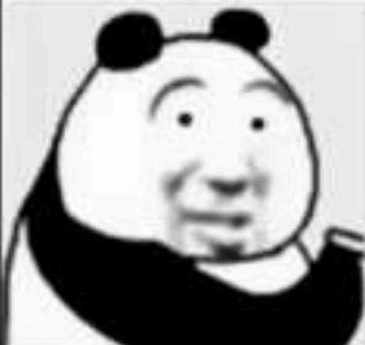 panda meme face