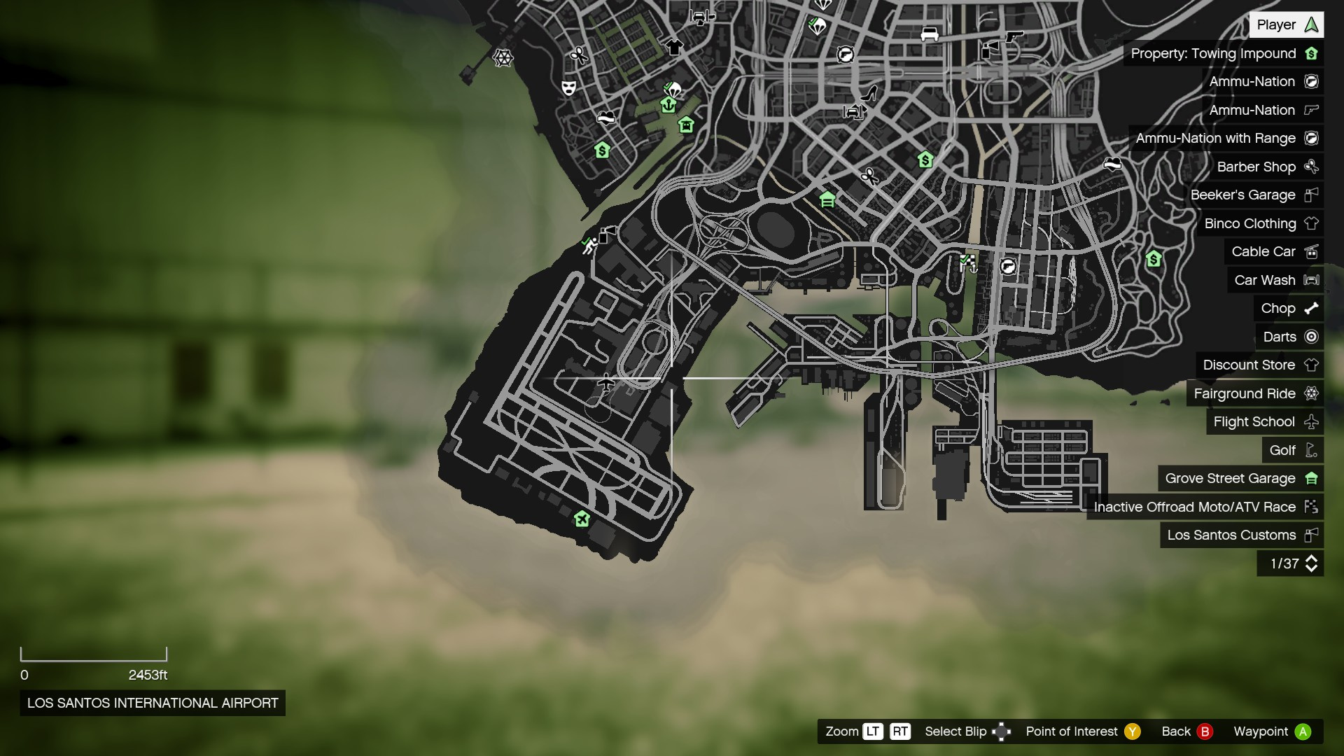 where is the airport in gta v