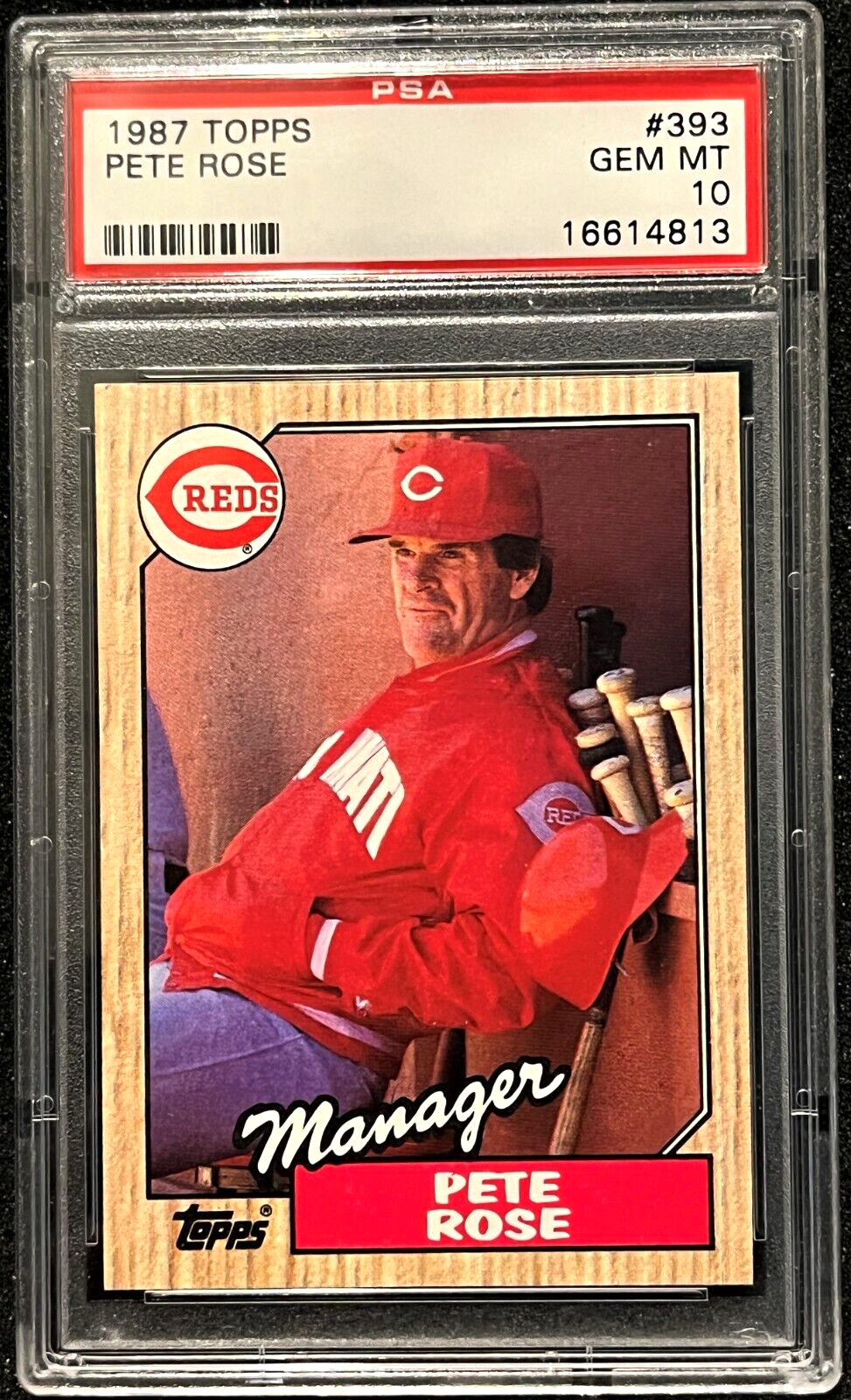 1987 topps pete rose manager