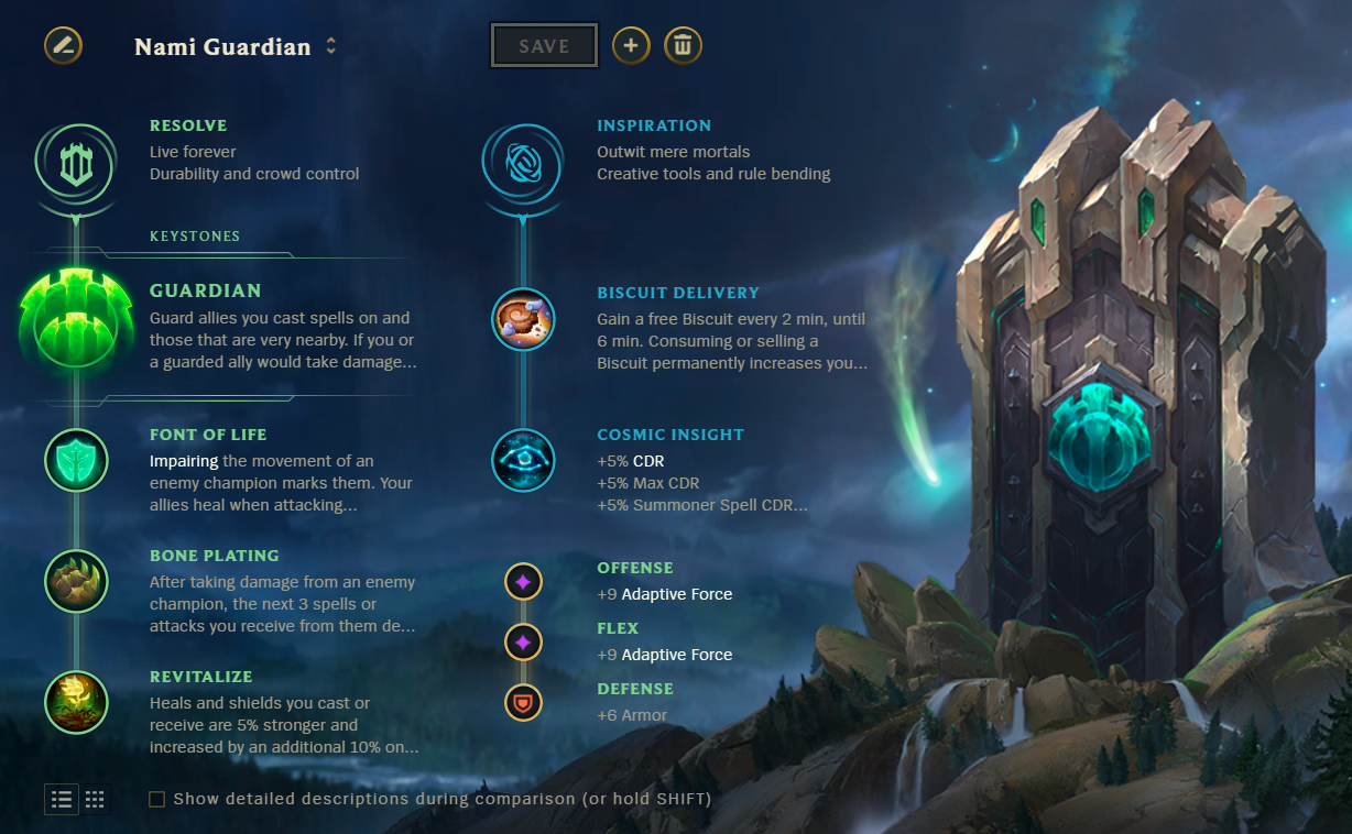 nami runes