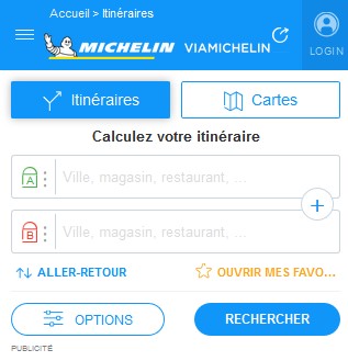 itineraire michelin gratuit