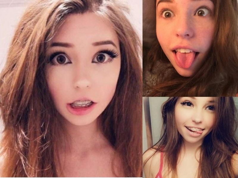 belle delphine without makeup