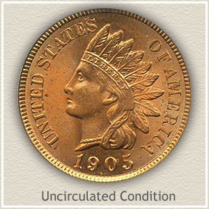 value of 1905 indian head penny