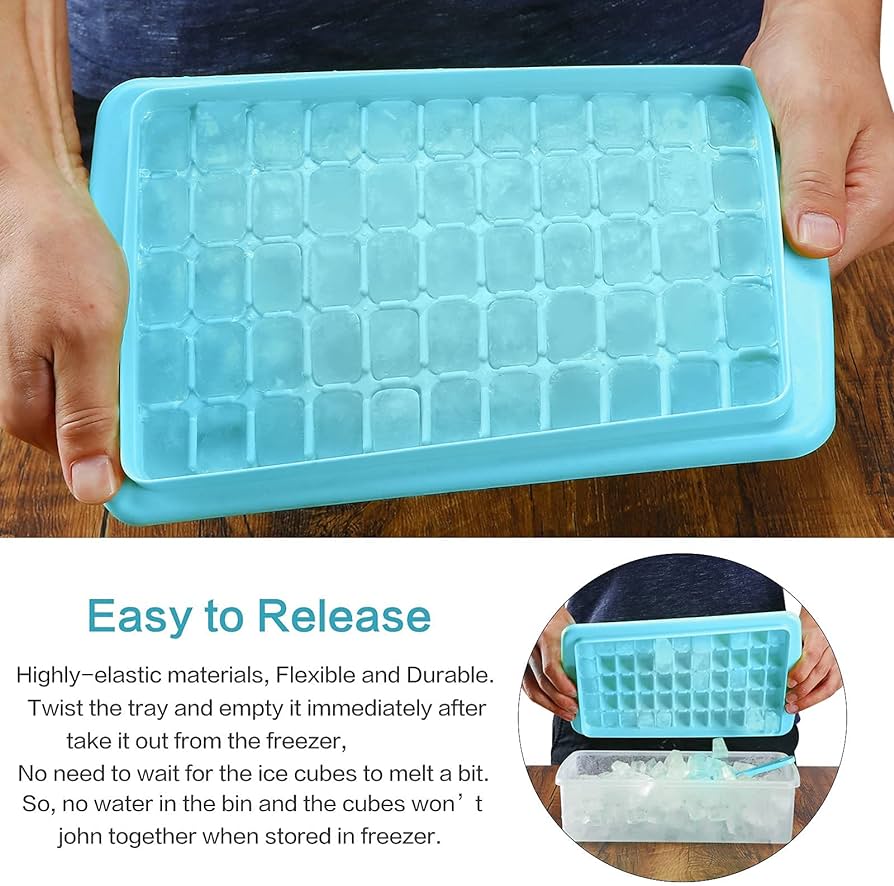 twist ice cube tray with storage container