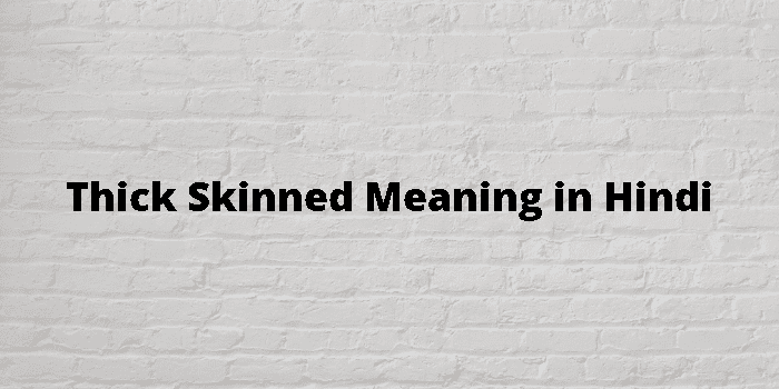 skinned meaning in hindi