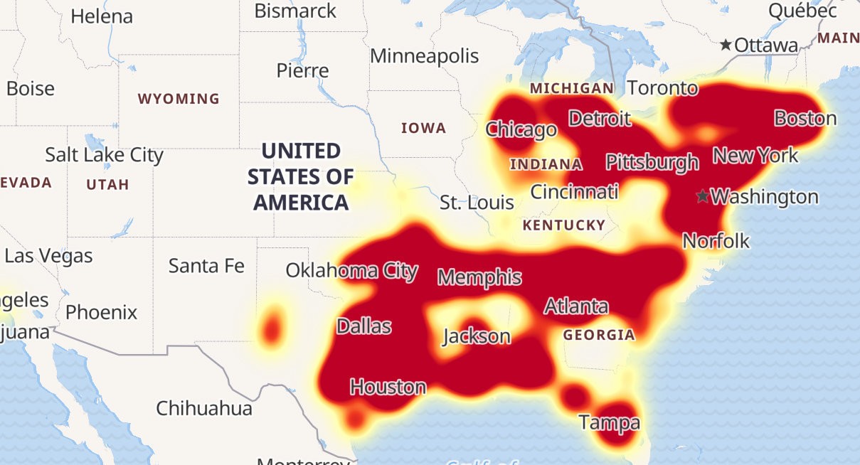 verizon network down today