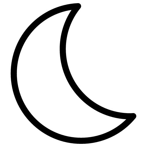 clipart half moon