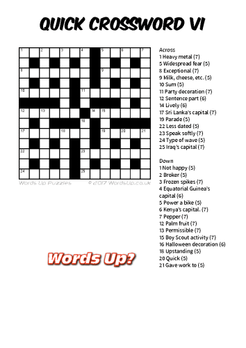 less widespread crossword clue 7 letters