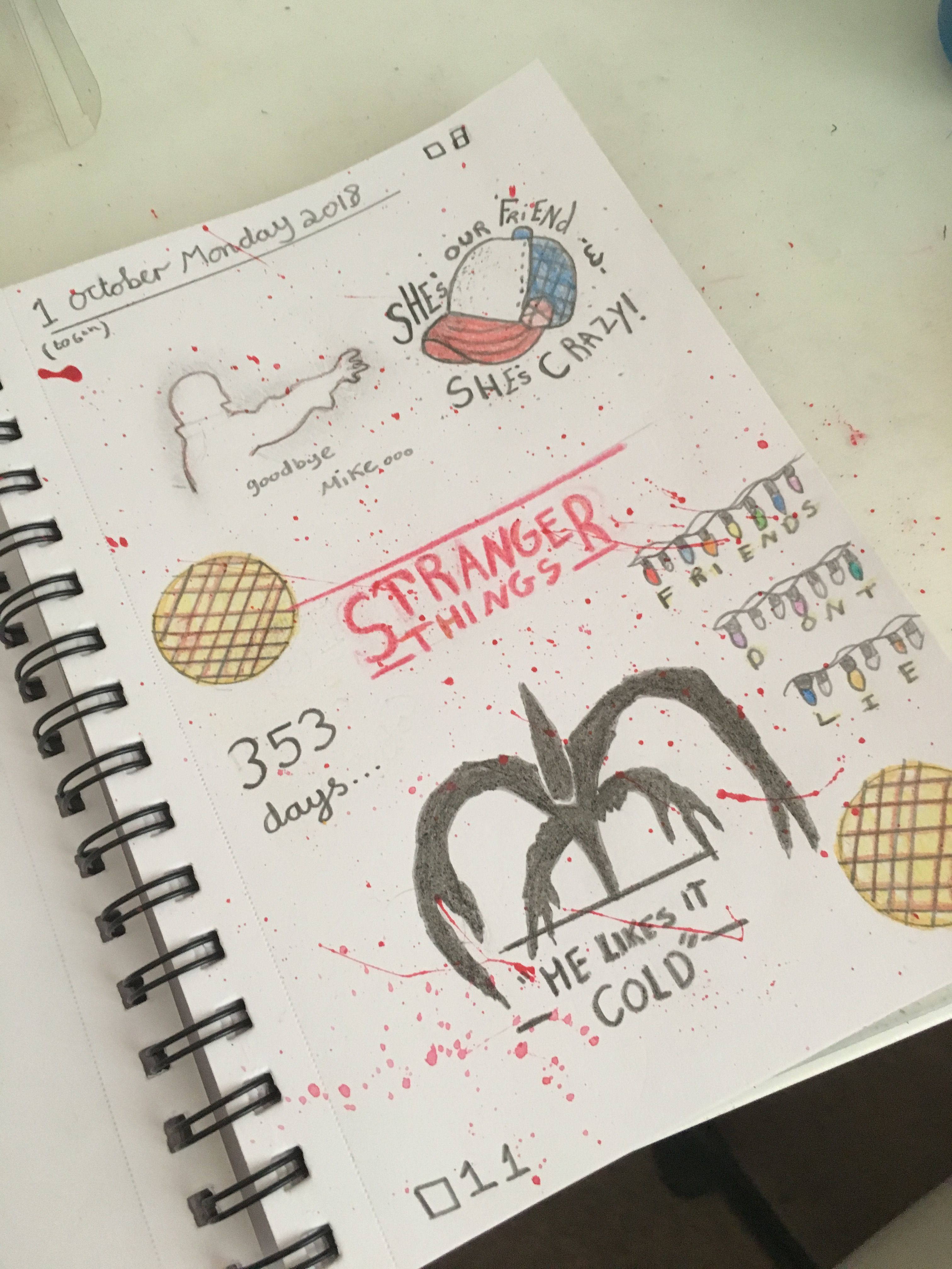 aesthetic stranger things drawings