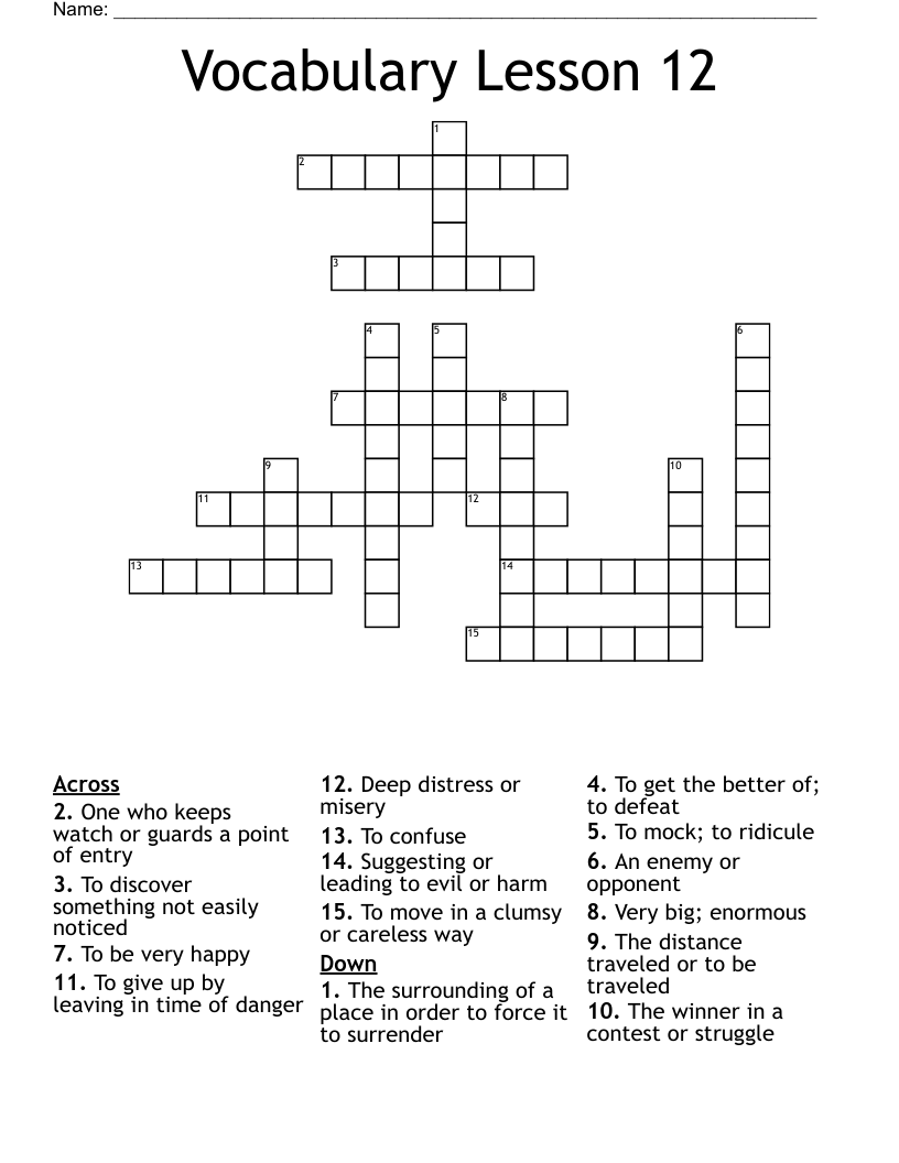 defeat easily crossword