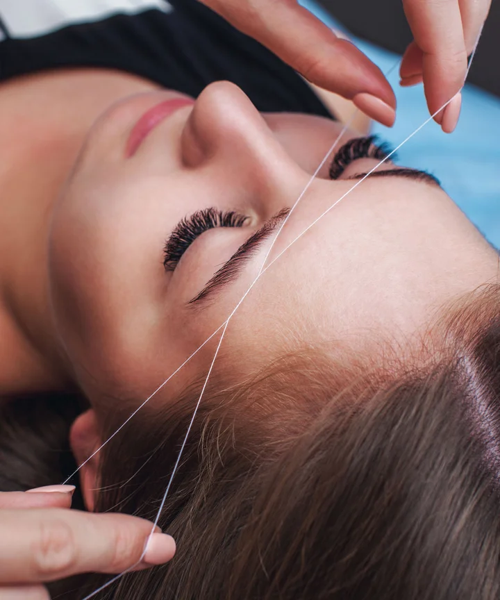 eyebrow threading pictures