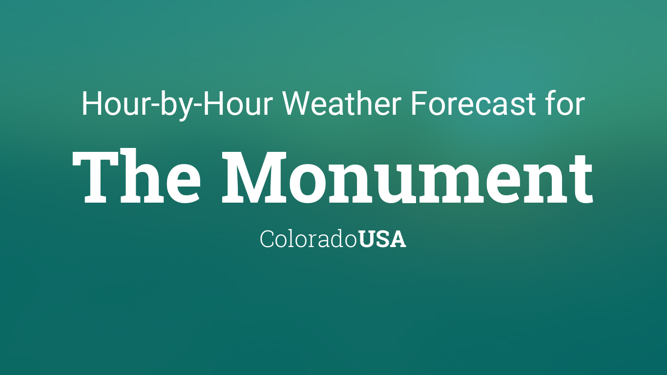 weather monument co hourly