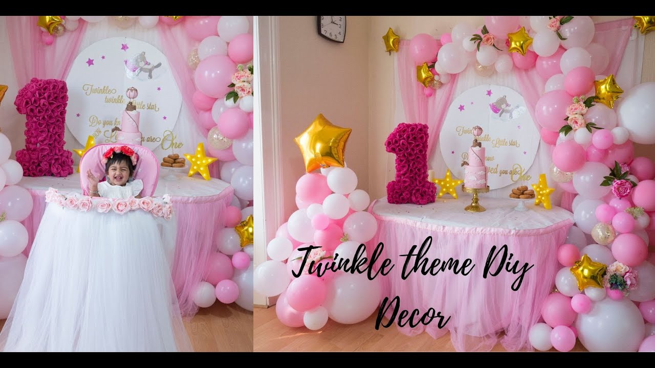 1st birthday decoration ideas at home