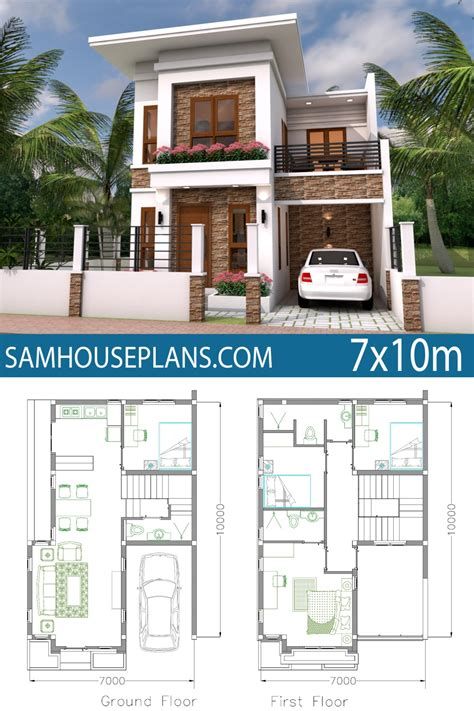 2 bedroom 2 story house plans