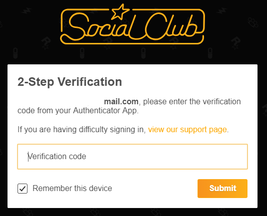 2 step verification rockstar support