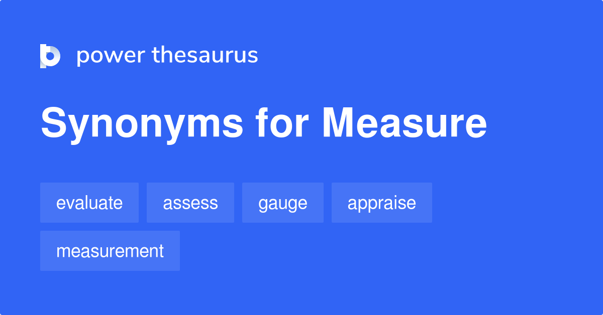 measure synonyms
