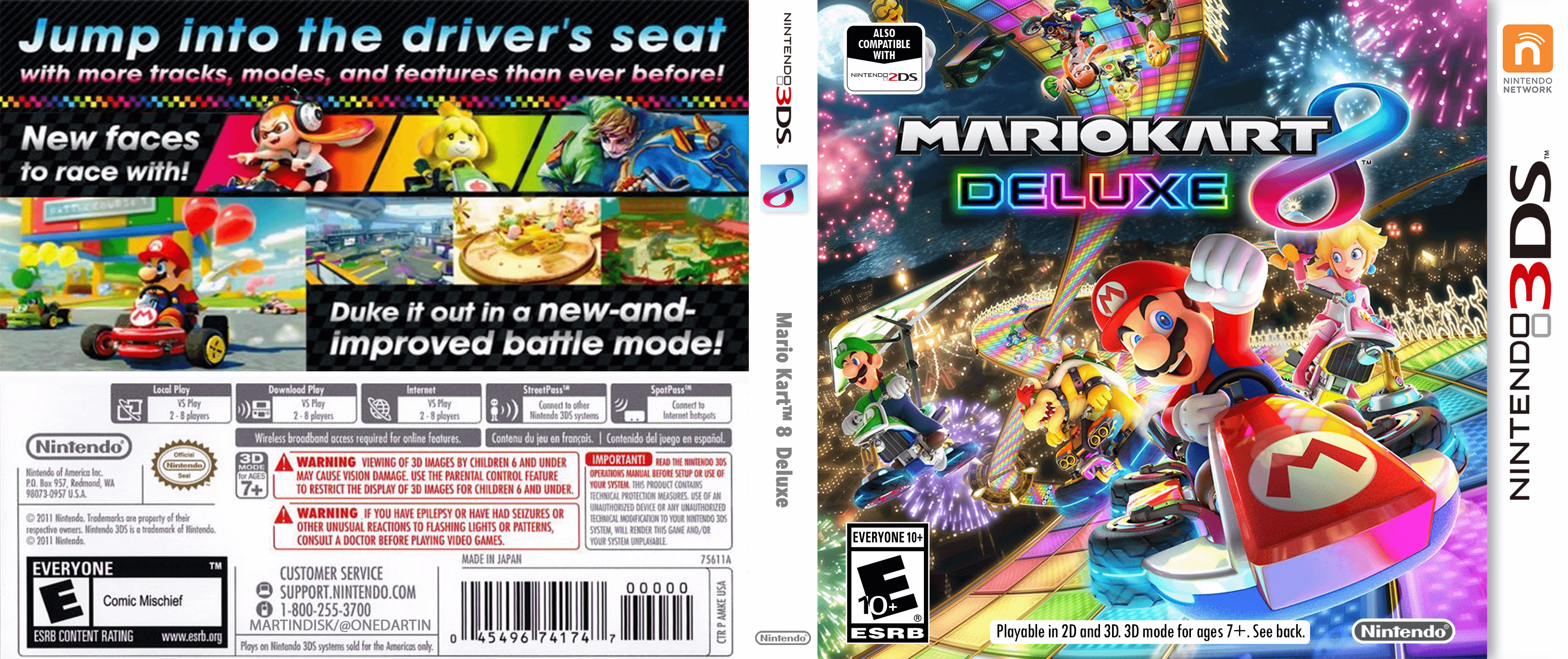 mario kart 8 deluxe nintendo 3ds