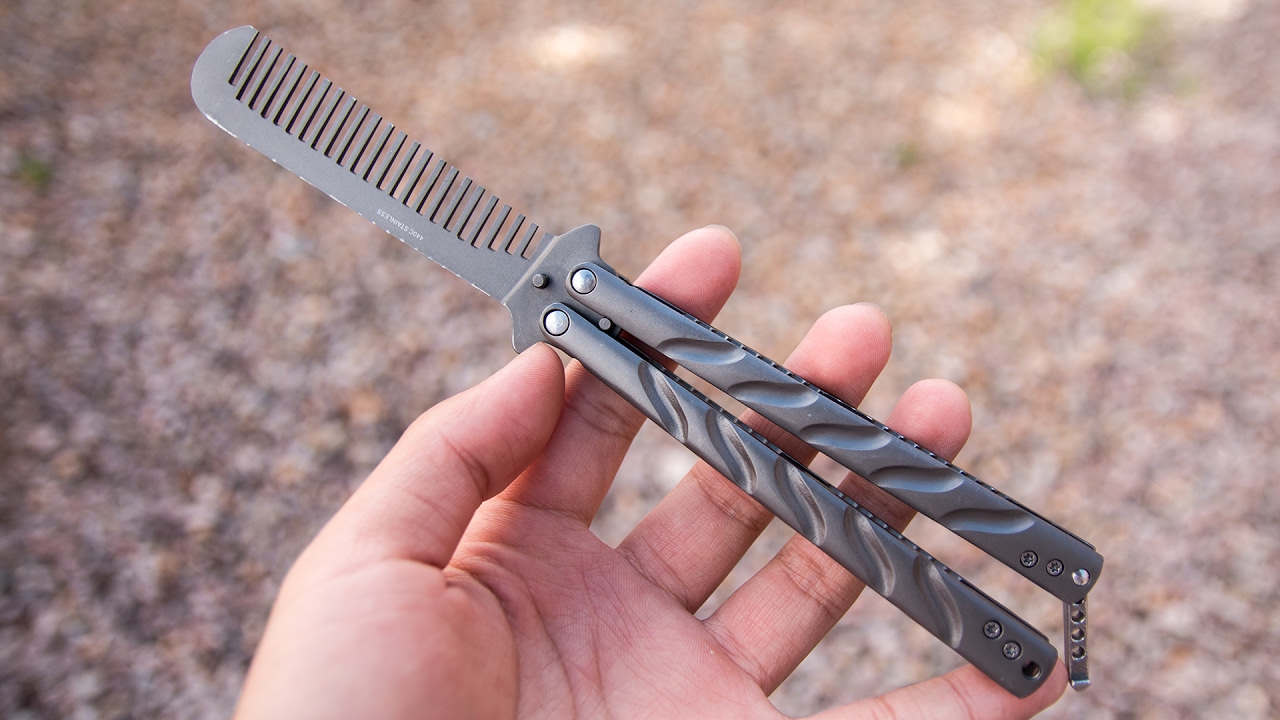 butterfly knife comb