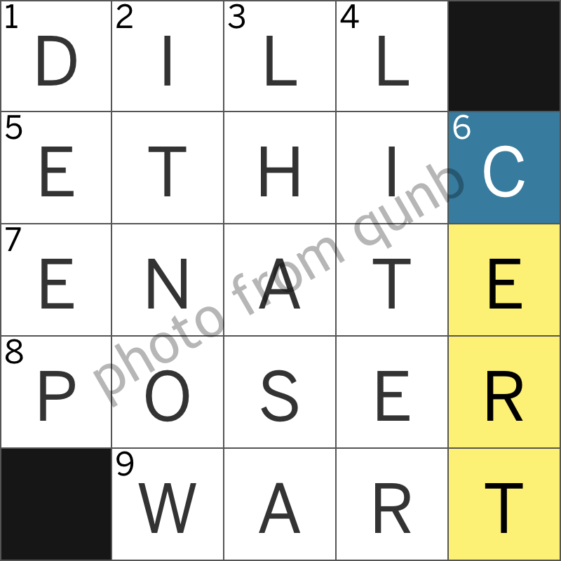 l a times mini crossword