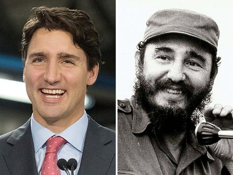 trudeau and fidel castro