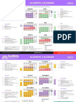 academic calender griffith