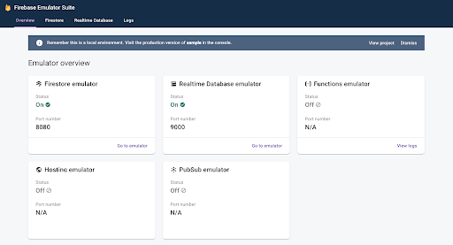 firebase emulator