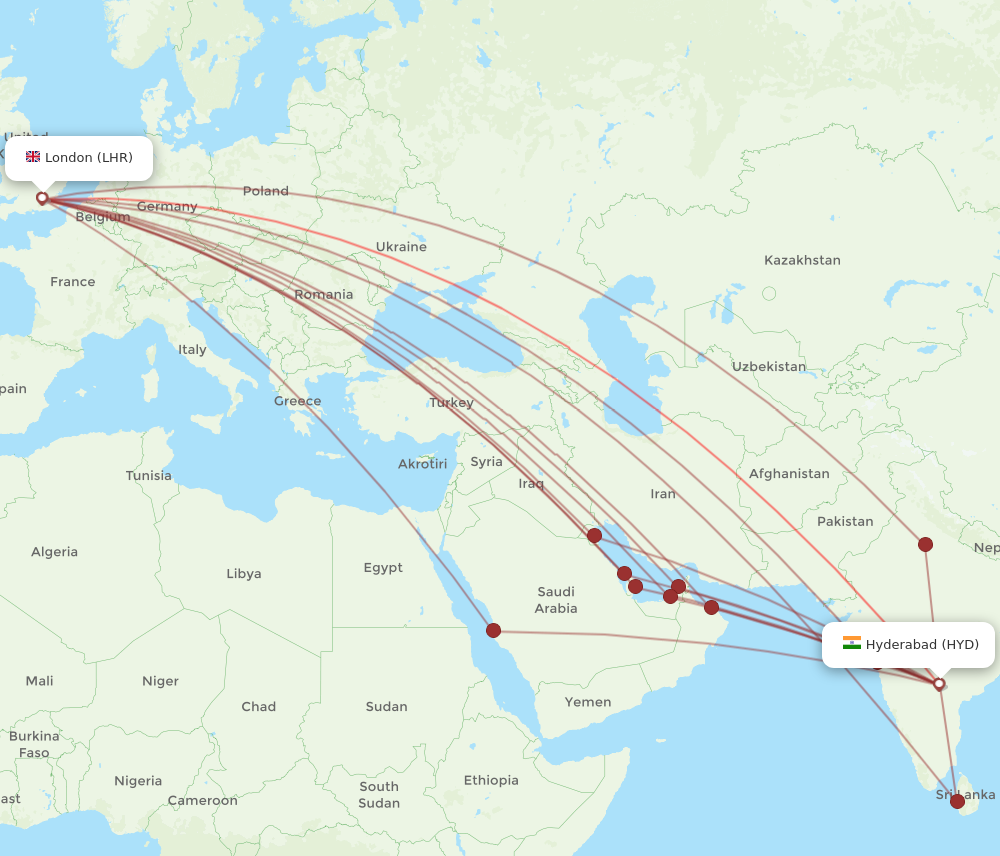cheap flights from london to hyderabad