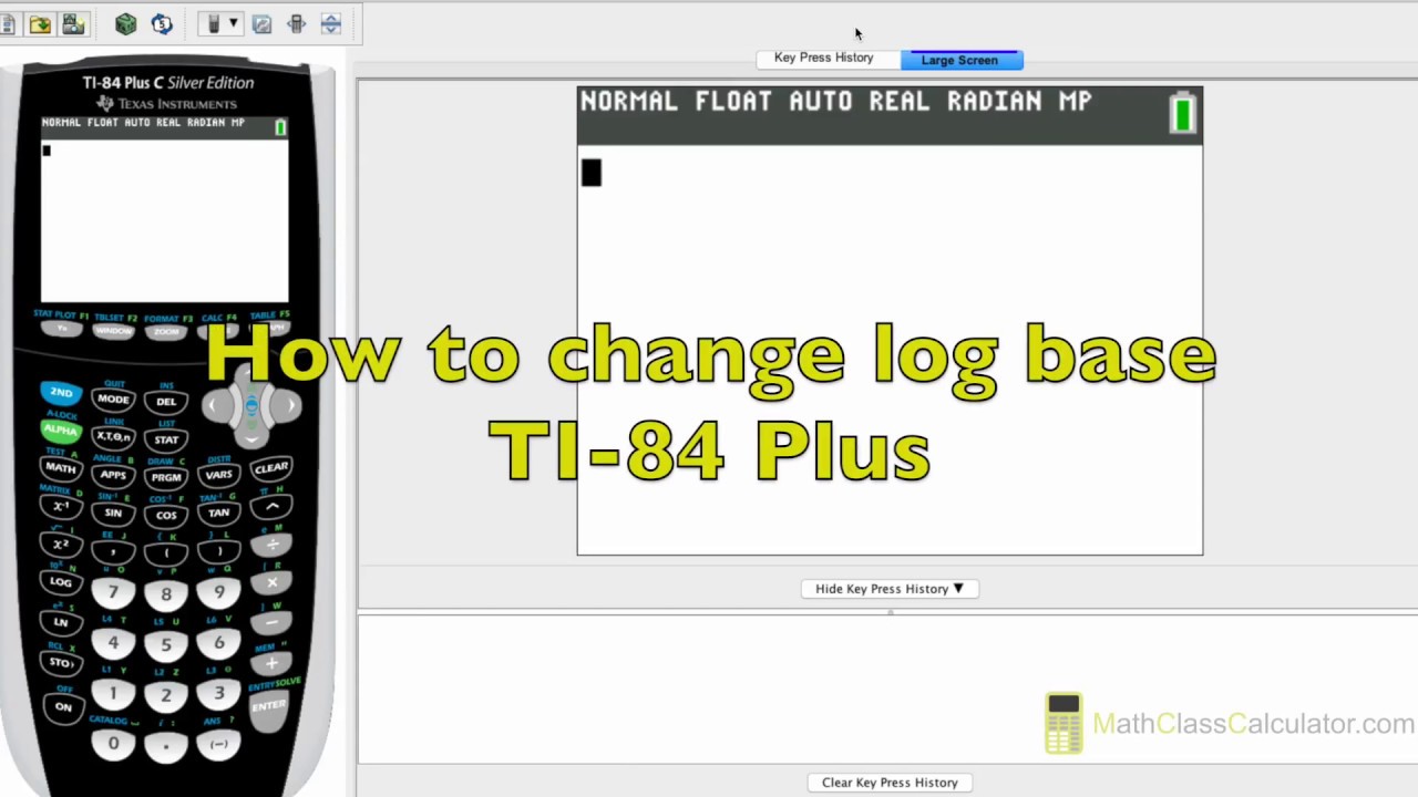 how to use log on ti 84