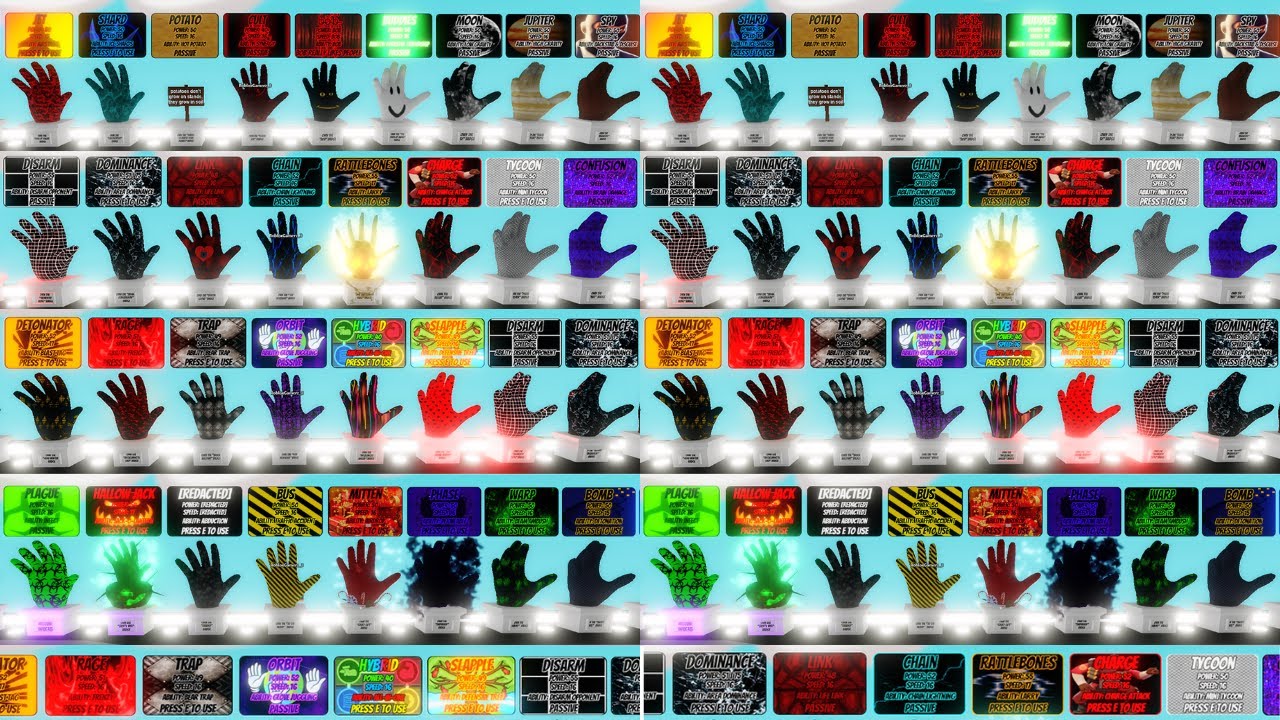 how many gloves are in slap battles