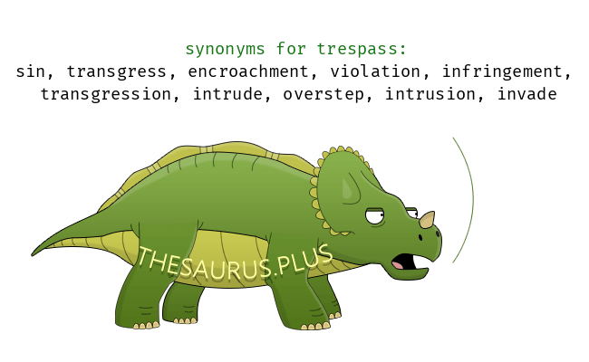 synonyms of trespass