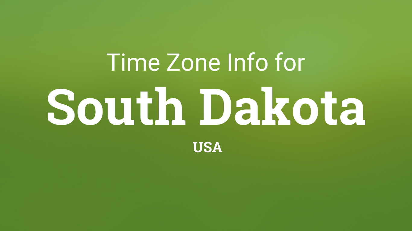 south dakota time zone