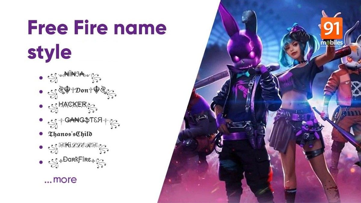 free fire style nickname