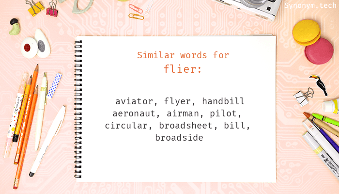 flier synonym