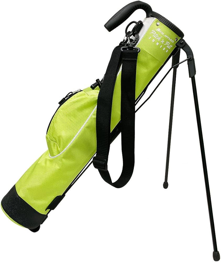 lime green golf bag