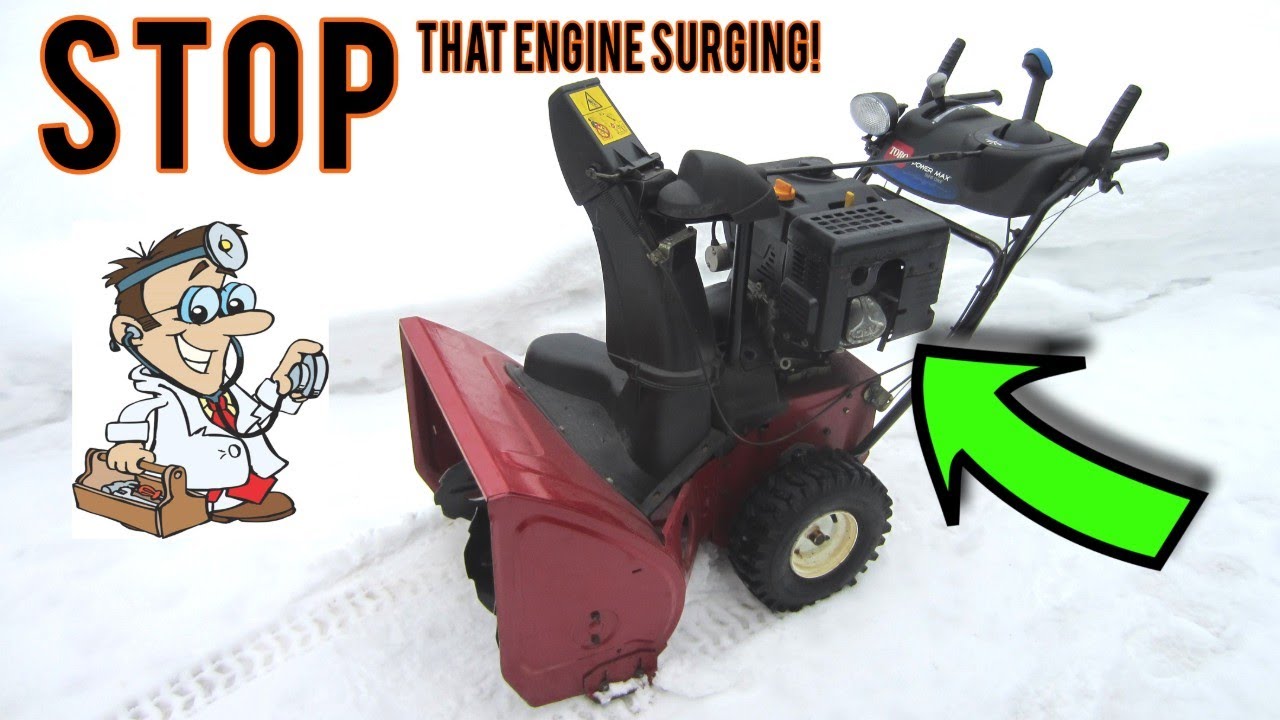 snow thrower backfires