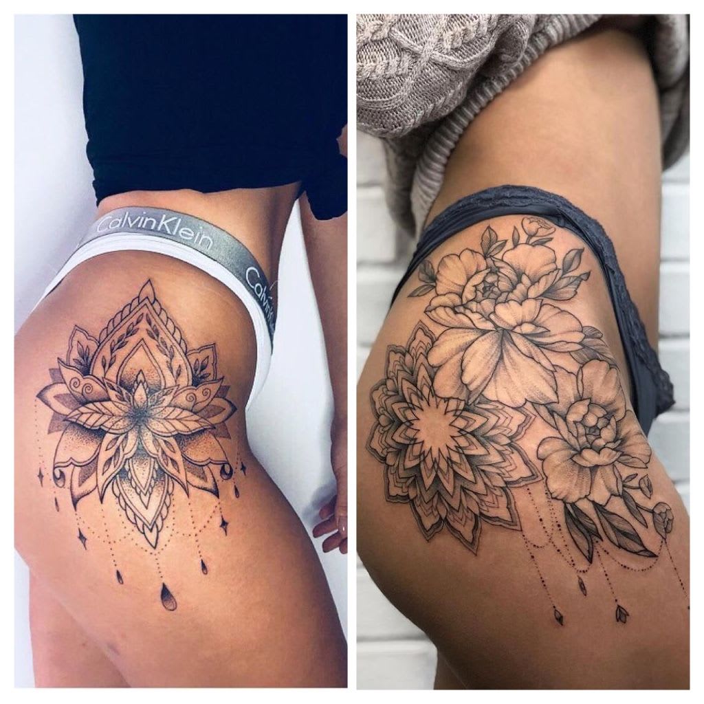 thigh tattoos for women